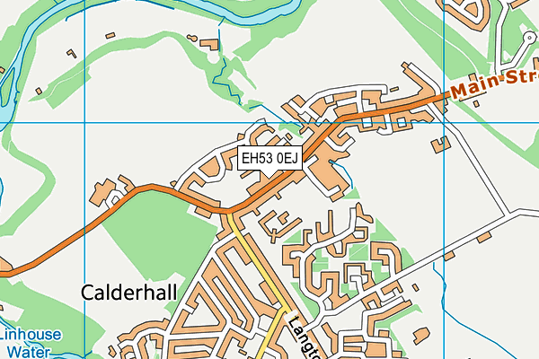 EH53 0EJ map - OS VectorMap District (Ordnance Survey)