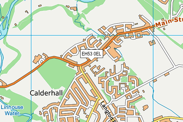 EH53 0EL map - OS VectorMap District (Ordnance Survey)