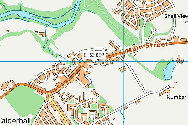 EH53 0EP map - OS VectorMap District (Ordnance Survey)