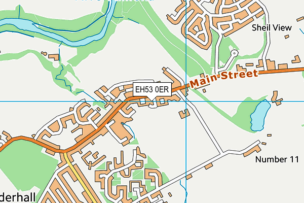 EH53 0ER map - OS VectorMap District (Ordnance Survey)