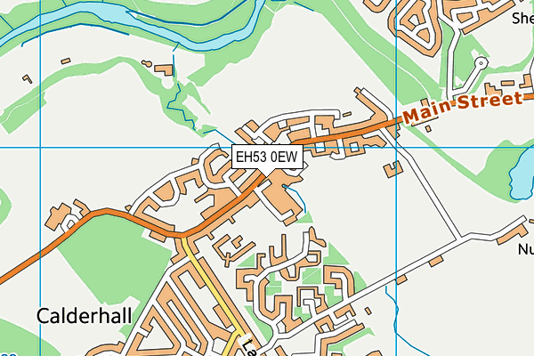 EH53 0EW map - OS VectorMap District (Ordnance Survey)