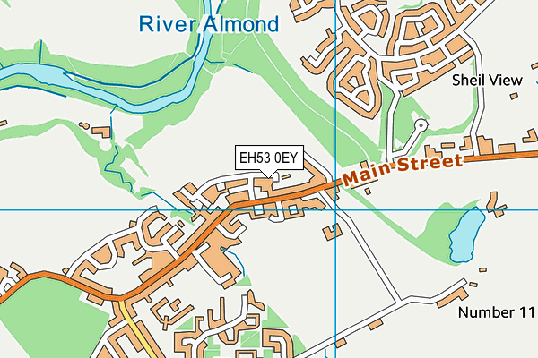 EH53 0EY map - OS VectorMap District (Ordnance Survey)