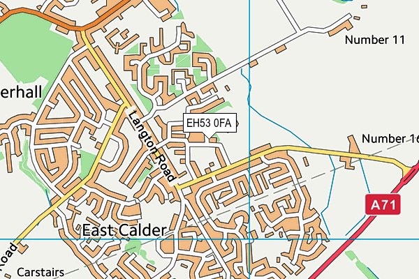 EH53 0FA map - OS VectorMap District (Ordnance Survey)