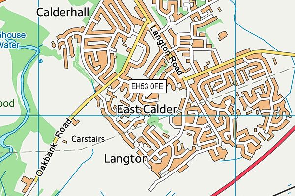 EH53 0FE map - OS VectorMap District (Ordnance Survey)