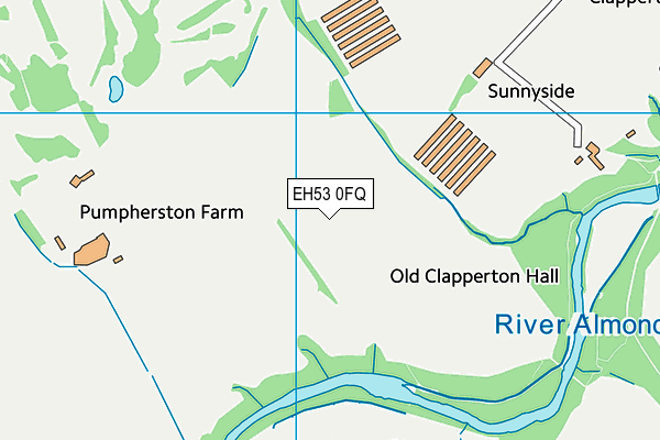 EH53 0FQ map - OS VectorMap District (Ordnance Survey)