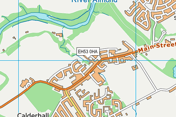 EH53 0HA map - OS VectorMap District (Ordnance Survey)