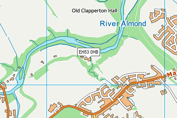 EH53 0HB map - OS VectorMap District (Ordnance Survey)