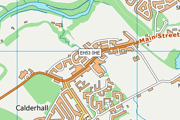 EH53 0HE map - OS VectorMap District (Ordnance Survey)