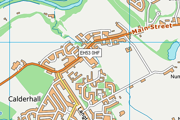 EH53 0HF map - OS VectorMap District (Ordnance Survey)