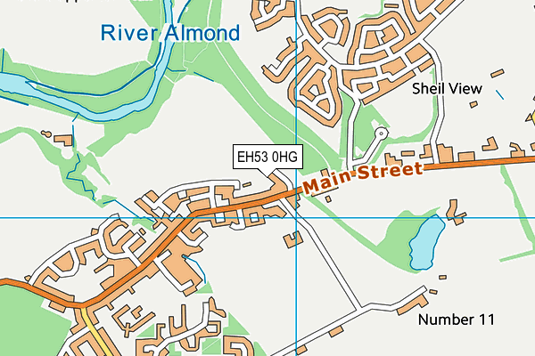 EH53 0HG map - OS VectorMap District (Ordnance Survey)