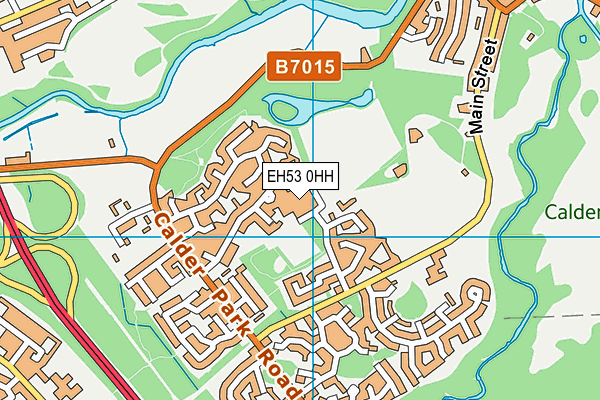 EH53 0HH map - OS VectorMap District (Ordnance Survey)