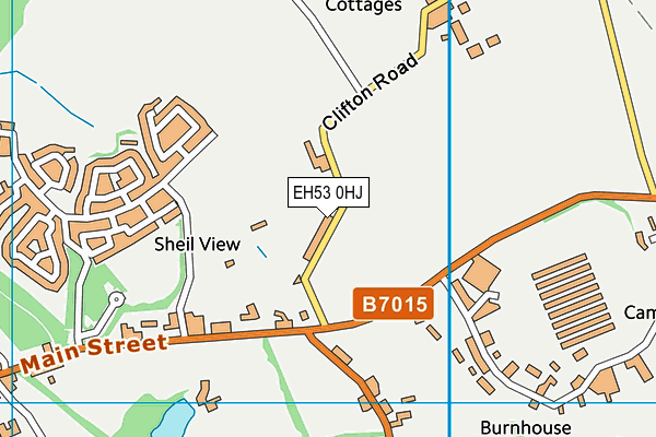 EH53 0HJ map - OS VectorMap District (Ordnance Survey)