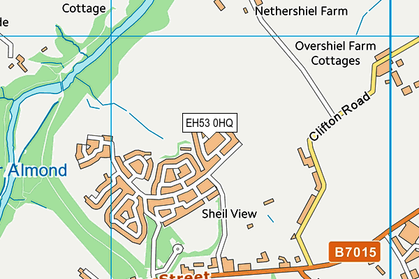 EH53 0HQ map - OS VectorMap District (Ordnance Survey)