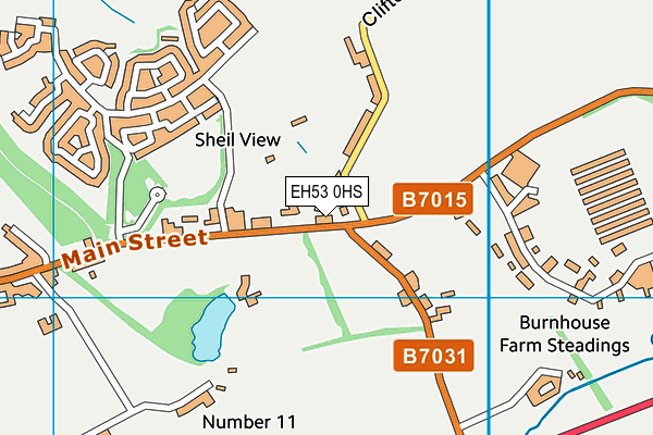 EH53 0HS map - OS VectorMap District (Ordnance Survey)