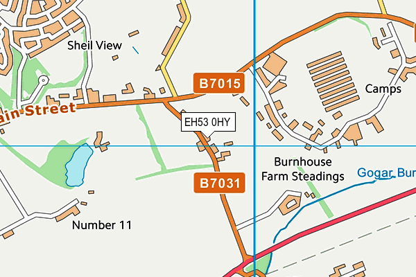 EH53 0HY map - OS VectorMap District (Ordnance Survey)