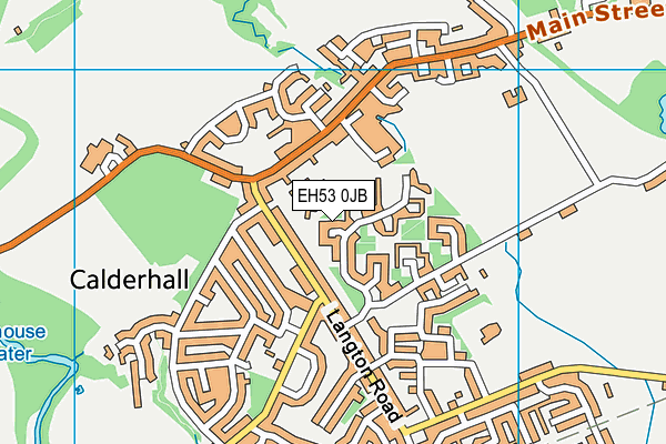 EH53 0JB map - OS VectorMap District (Ordnance Survey)