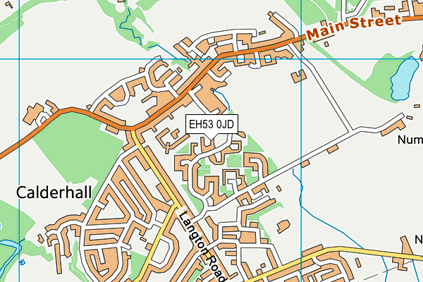 EH53 0JD map - OS VectorMap District (Ordnance Survey)