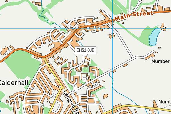 EH53 0JE map - OS VectorMap District (Ordnance Survey)