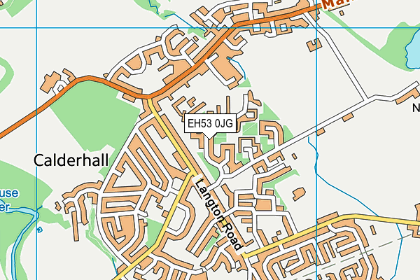 EH53 0JG map - OS VectorMap District (Ordnance Survey)