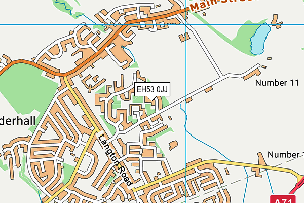 EH53 0JJ map - OS VectorMap District (Ordnance Survey)