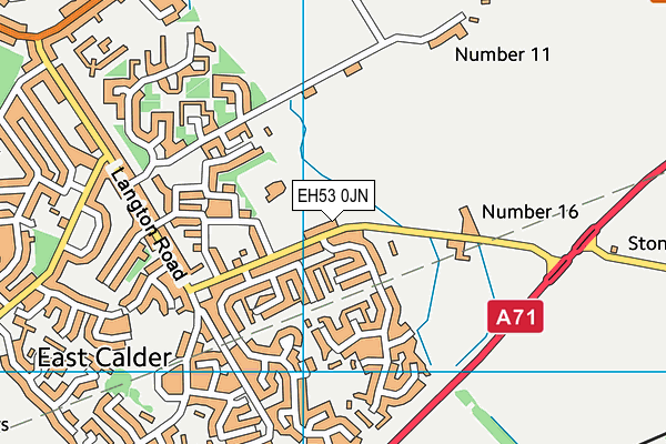 EH53 0JN map - OS VectorMap District (Ordnance Survey)