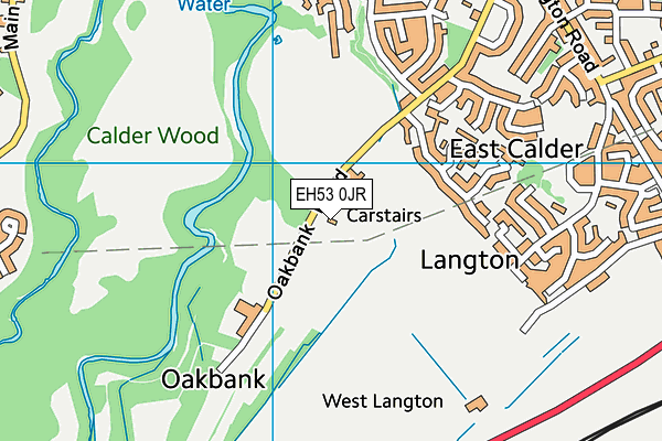 EH53 0JR map - OS VectorMap District (Ordnance Survey)