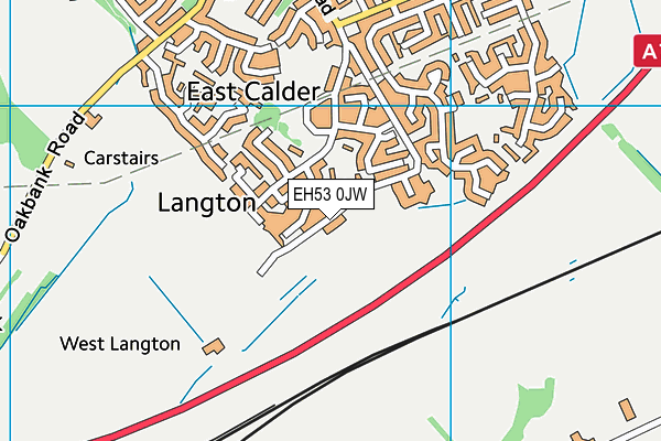 EH53 0JW map - OS VectorMap District (Ordnance Survey)