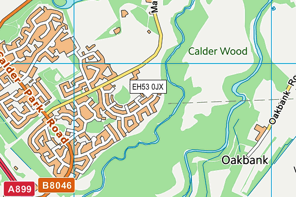 EH53 0JX map - OS VectorMap District (Ordnance Survey)