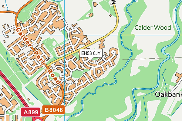 EH53 0JY map - OS VectorMap District (Ordnance Survey)