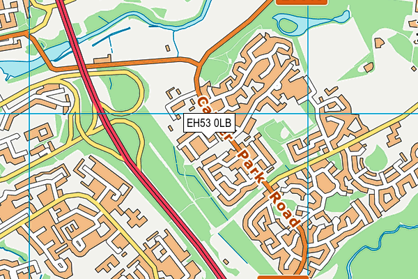 EH53 0LB map - OS VectorMap District (Ordnance Survey)