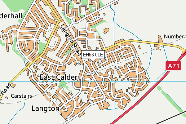 EH53 0LE map - OS VectorMap District (Ordnance Survey)