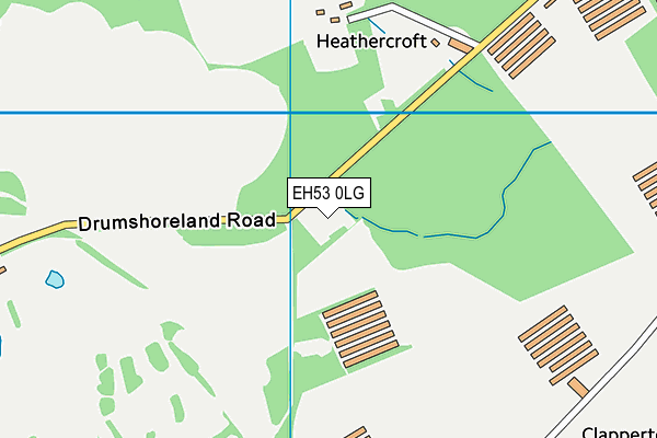 EH53 0LG map - OS VectorMap District (Ordnance Survey)