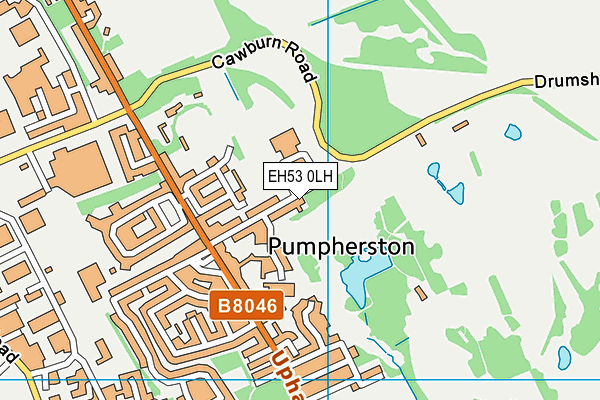 EH53 0LH map - OS VectorMap District (Ordnance Survey)