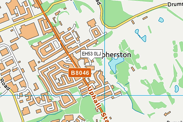 EH53 0LJ map - OS VectorMap District (Ordnance Survey)