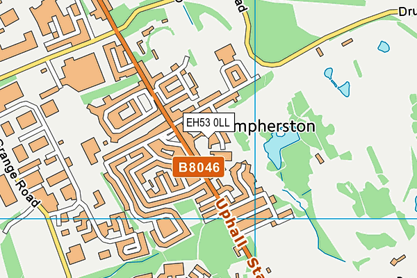 EH53 0LL map - OS VectorMap District (Ordnance Survey)