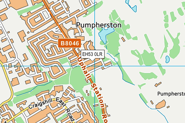 EH53 0LR map - OS VectorMap District (Ordnance Survey)