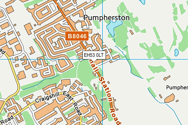 EH53 0LT map - OS VectorMap District (Ordnance Survey)