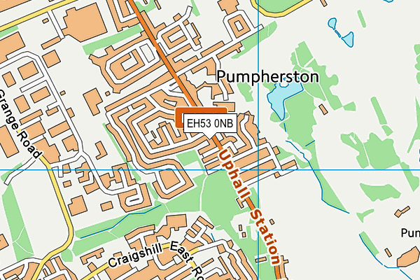 EH53 0NB map - OS VectorMap District (Ordnance Survey)