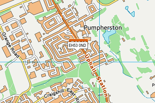 EH53 0ND map - OS VectorMap District (Ordnance Survey)