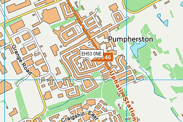 EH53 0NE map - OS VectorMap District (Ordnance Survey)