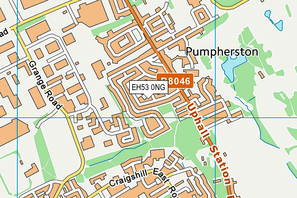 EH53 0NG map - OS VectorMap District (Ordnance Survey)