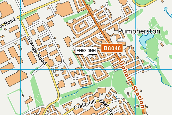 EH53 0NH map - OS VectorMap District (Ordnance Survey)