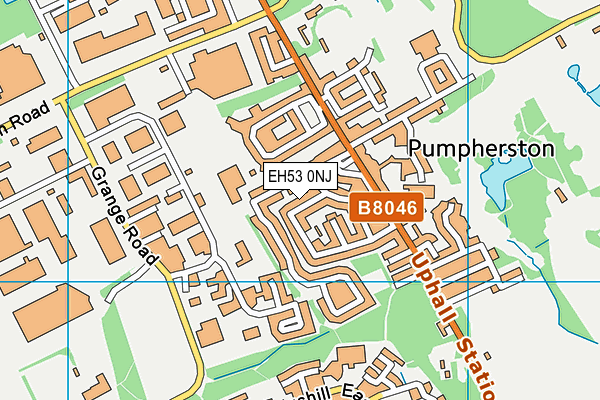 EH53 0NJ map - OS VectorMap District (Ordnance Survey)