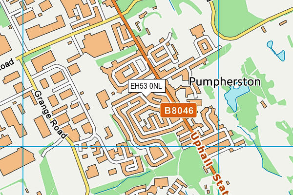 EH53 0NL map - OS VectorMap District (Ordnance Survey)