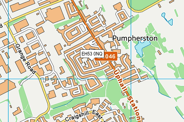 EH53 0NQ map - OS VectorMap District (Ordnance Survey)