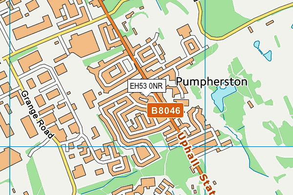 EH53 0NR map - OS VectorMap District (Ordnance Survey)