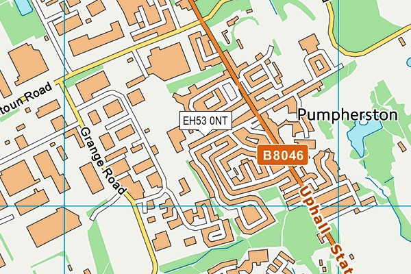 EH53 0NT map - OS VectorMap District (Ordnance Survey)