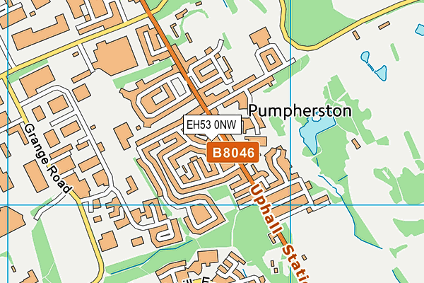 EH53 0NW map - OS VectorMap District (Ordnance Survey)