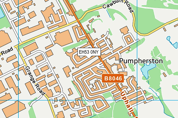 EH53 0NY map - OS VectorMap District (Ordnance Survey)