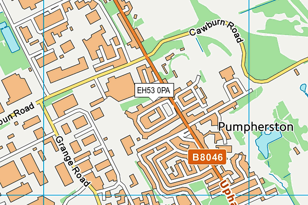 EH53 0PA map - OS VectorMap District (Ordnance Survey)